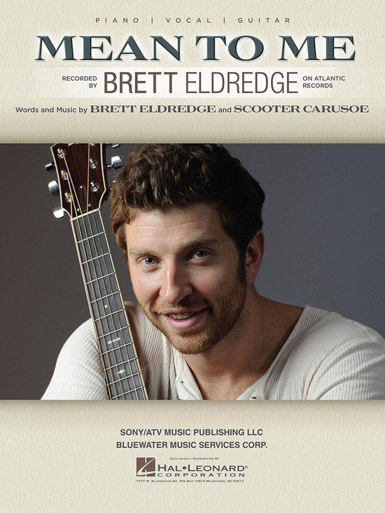 Mean to Me Sheet Music (ebook), Brett Eldredge 9781495022883 Boeken