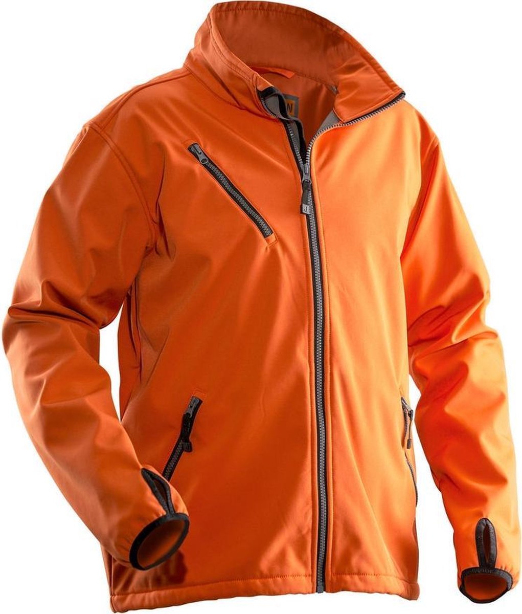 Jobman Softshell Jas Heren Oranje - Maat 3XL