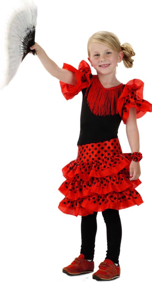 analoog Afkeer Kaal Flamenco Danseres Jurkje Meisjes 98/116 - 3-5 jaar | bol.com