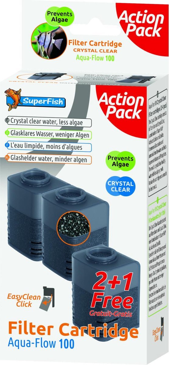 Superfish Aquaflow 100 Filter Crystal Clear Cartridge Filtermateriaal - stuks |