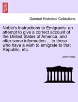 Noble's Instructions to Emigrants