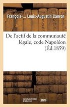 de L'Actif de La Communaute Legale, Code Napoleon