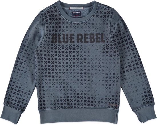 Blue Rebel Jongens trui jongen blauw - Maat 146/152 | bol.com
