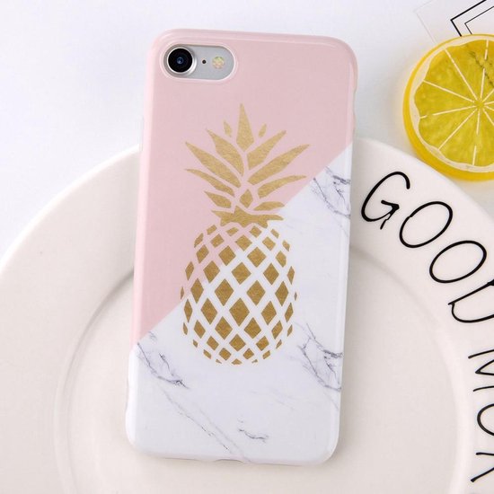Toestemming Sleutel marmeren Marmer Pineapple TPU Apple iPhone 6 / 6s Hoesje | bol.com