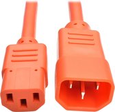 Tripp Lite P005-002-AOR electriciteitssnoer Oranje 0,6 m C14 stekker C13 stekker