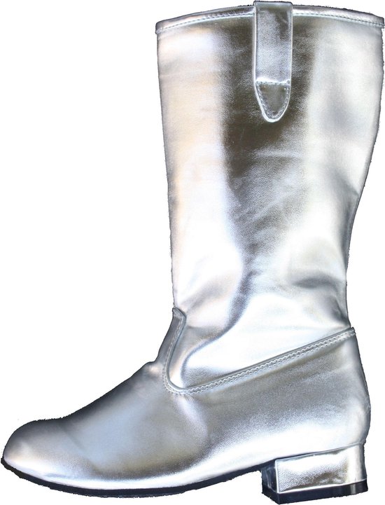 Verkleedlaarzen laarsjes zilver laarzen - verkleed - carnaval - maat 25 |  bol.com
