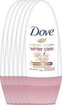 Dove Women Wintercare - 50 ml - Deodorant Roller -  6 stuks - Voordeelverpakking