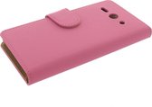 Huawei Ascend Y530 Premium Bookstyle hoesje Pink