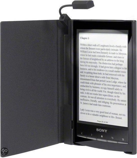 Sony Reader™ Wi-Fi® LED Cover met Leeslampje (PRSACL10B) - Zwart | bol.com