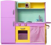 Woody Toys grote houten keuken "Lily" roze