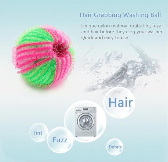 6 pièces boule de lavage anti-peluches / Balles de Machine à laver en Nylon boules / boules de lavage boule de lavage boules de boule de lavage / Balles de charpie / Set