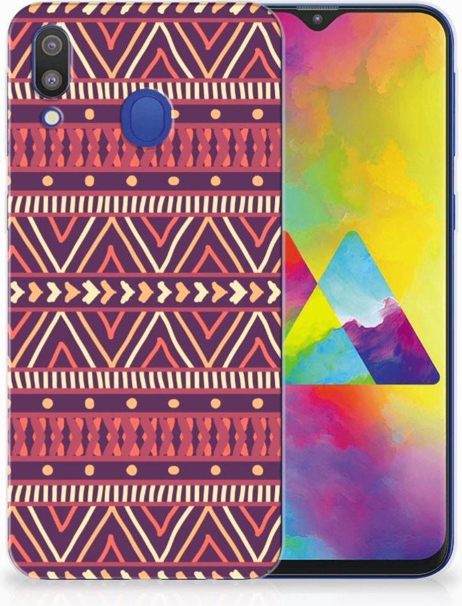Samsung Galaxy M20 (Power) TPU bumper Aztec Paars