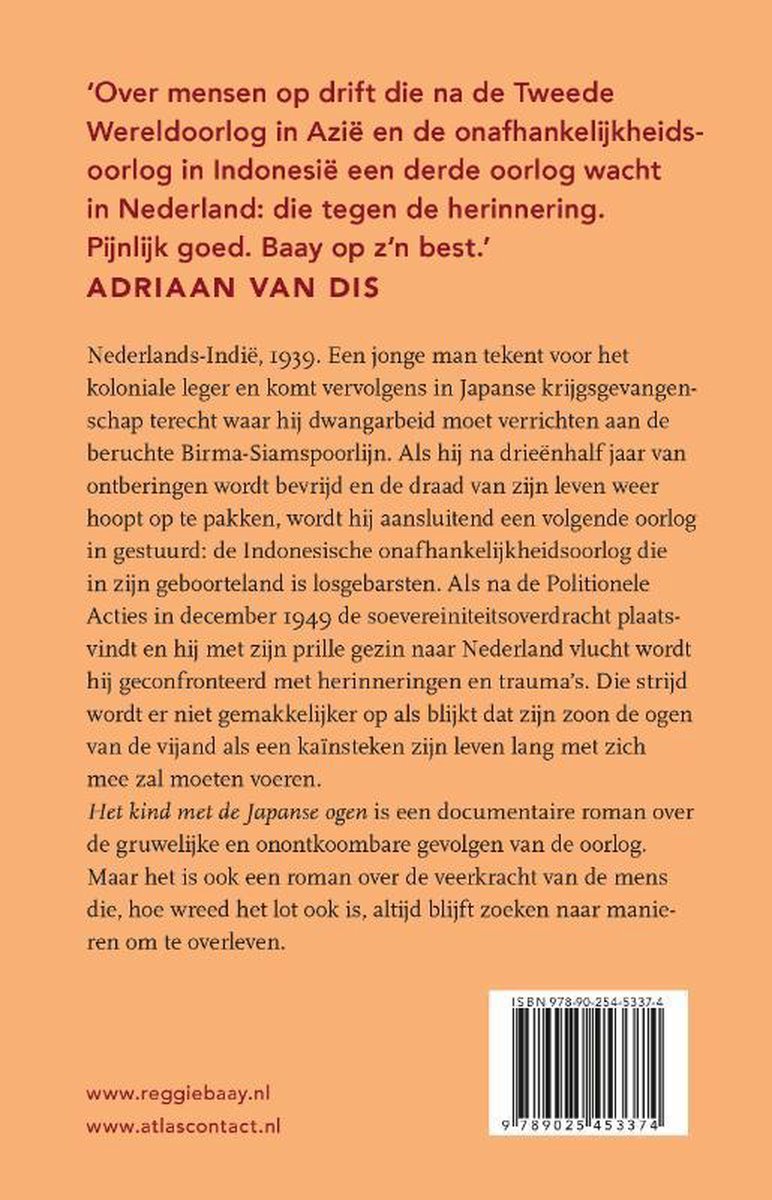 Het kind met de Japanse ogen - back cover