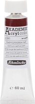 Schmincke AKADEMIE® Acryl color , cadmium red hue dark (341), semi-transparant, 60 ml/ 1 fles
