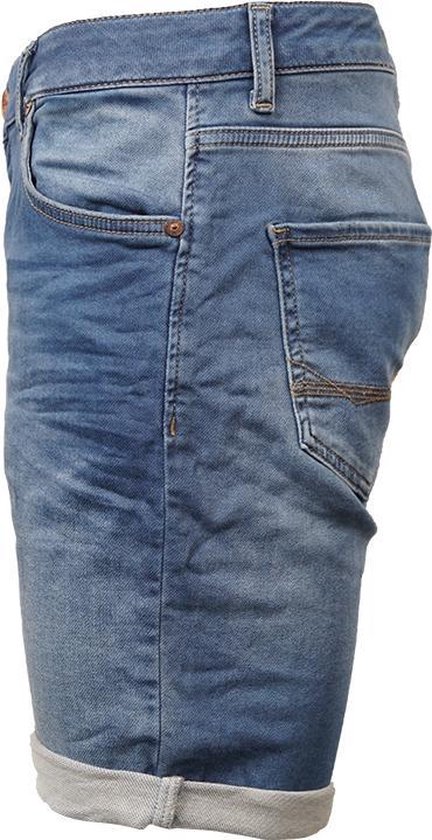 Cars Jeans - Heren Shorts Atlanta Denim Short - Blauw - Maat XL | bol.com