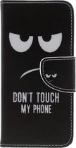 Book Case - Geschikt voor Samsung Galaxy J6 (2018) Hoesje - Don't Touch