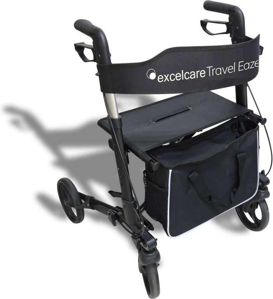 ExcelCare Travel Eaze 2 rollator - Ebony Black