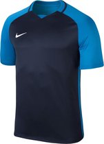 Nike Dry Team Trophy III  Sportshirt - Maat 152  - Unisex - donker blauw/blauw Maat L-152/158