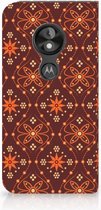 Motorola Moto E5 Play Uniek Standcase Hoesje Batik Brown