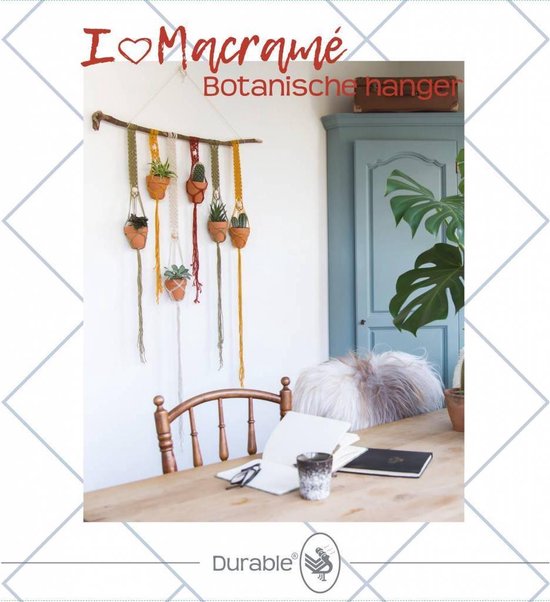 Paquet en macramé durable Pendentif botanique
