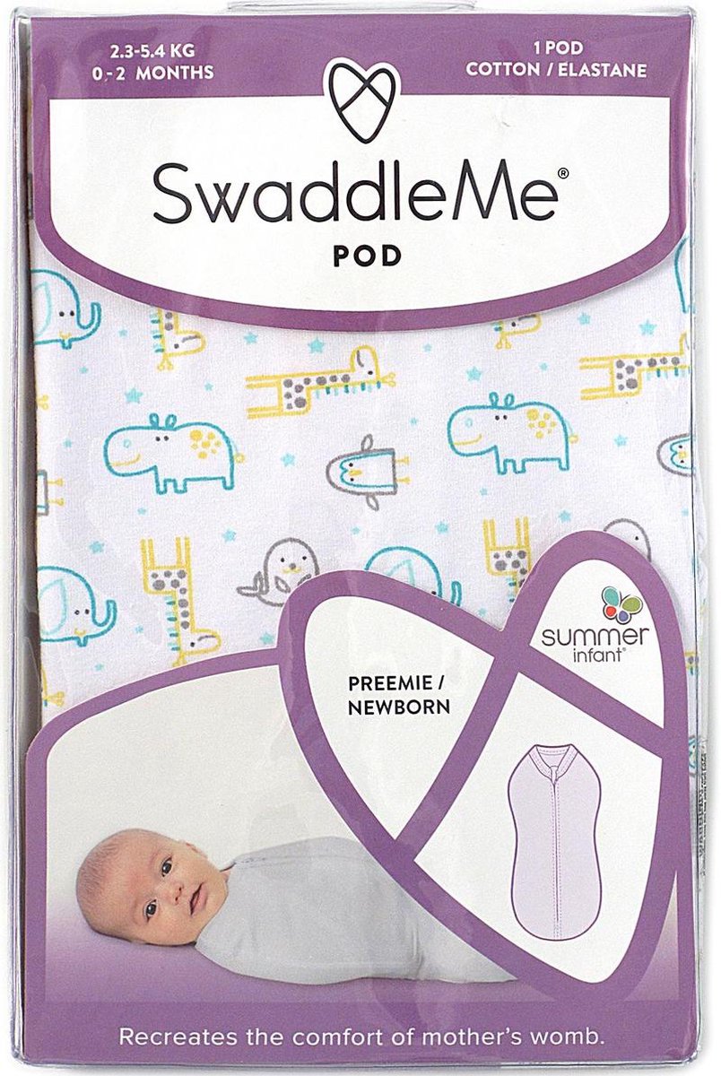 SwaddleMe Pod Inbakerdoek Seal Good Time bol