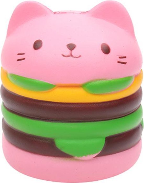 Squishy Happy Cat Burger|Speelgoed|Squisny|Stressbal | bol.com