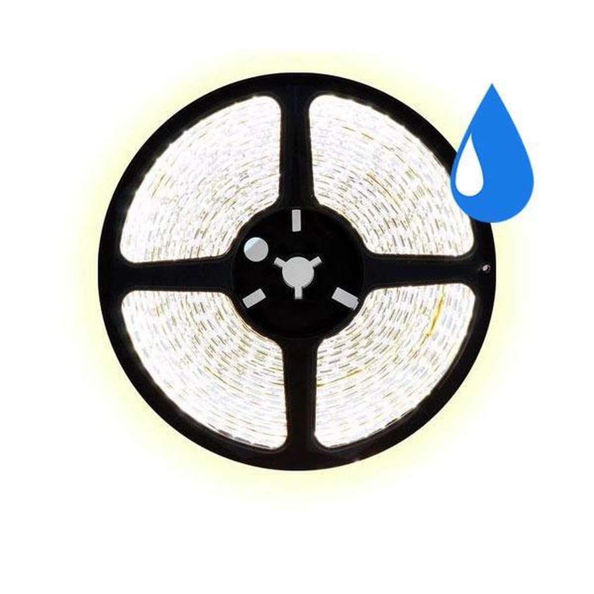 5 meter koud wit led strip waterproof - IP68 - 30Leds/m - 12V