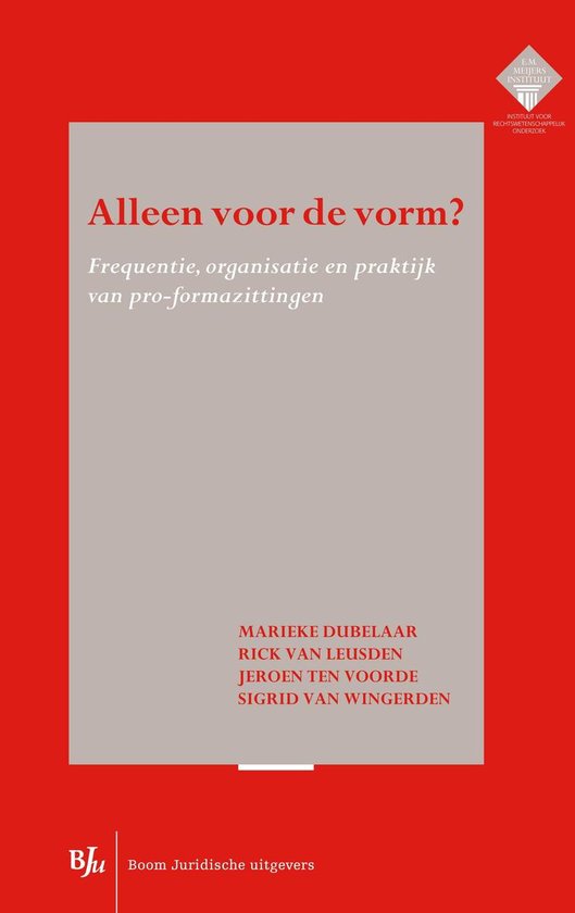 E.M. Meijers Instituut voor Rechtswetenschappelijk Onderzoek ... - cover