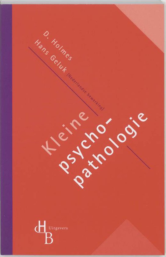 Cover van het boek 'Kleine psychopathologie / druk 1' van David S. Holmes