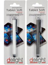 Smartphone Tablet Pen Aluminium Zwart | per 2 stuks