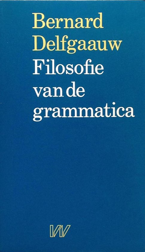Omslag van Filosofie van de grammatica
