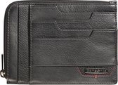 Shirt pocket wallet - 8 cc - zipper Black