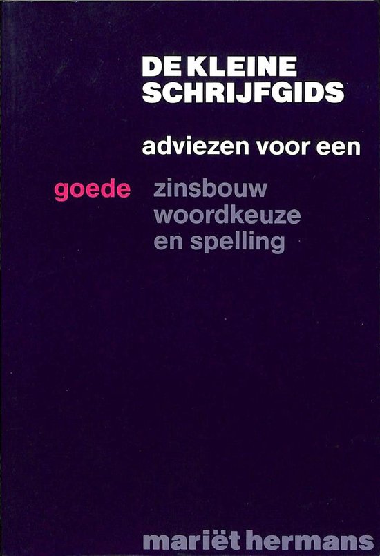 KLEINE SCHRIJFGIDS, DE - cover