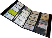 EXXO-HFP # 17368 - Album de cartes de visite rechargeables FLEXZIP A4 - Zwart - avec 20 Tassen v / 400 cartes - 1 pièce