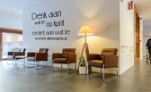 muursticker wallstickershop.eu | denk aan wat je nu kan | zwart