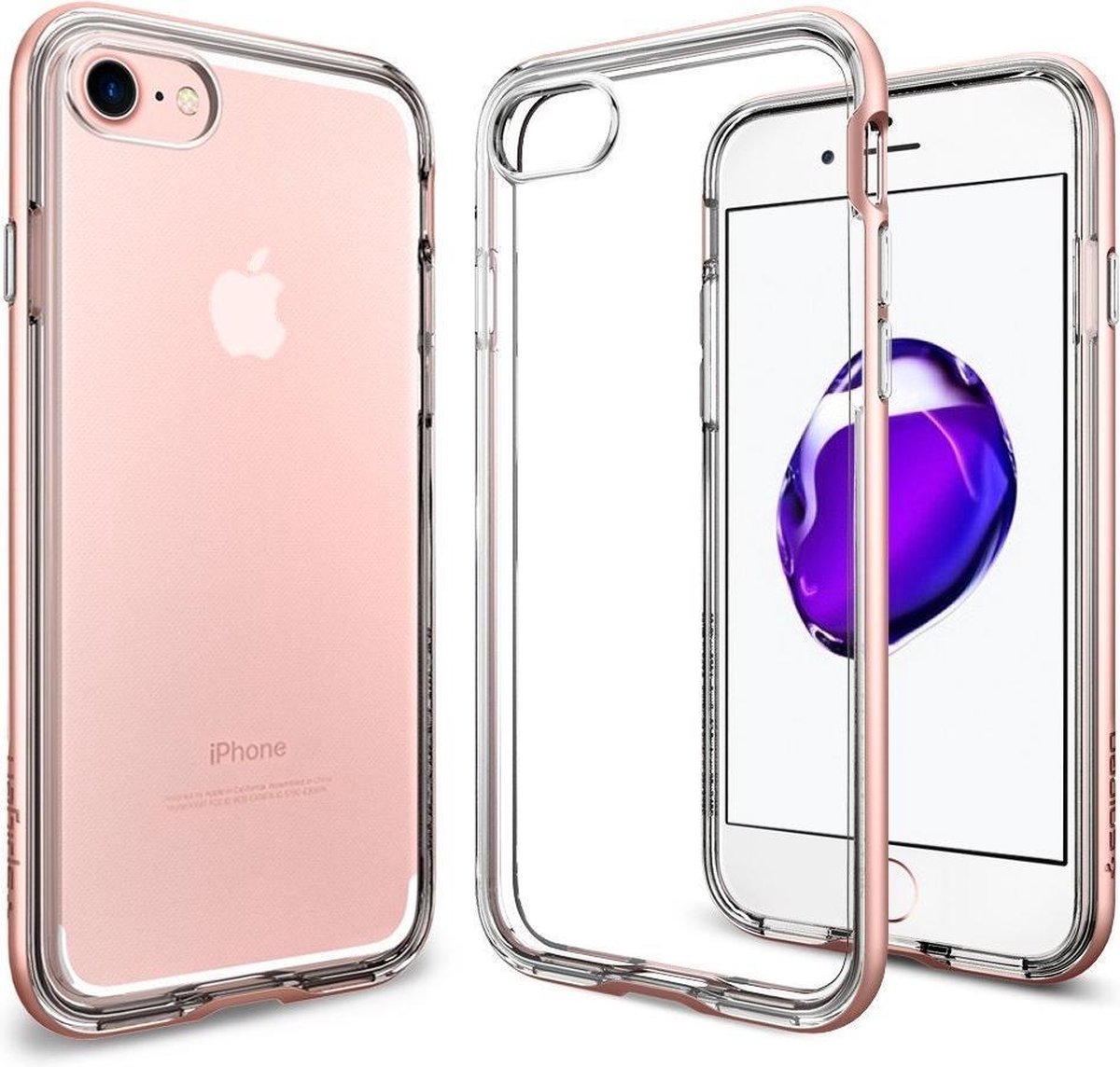 Spigen Neo Hybrid Crystal Hoesje Apple iPhone 7 / 8 Roze