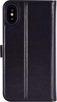Magic 2 in 1 Pu Leather+PC Book Case Cover voor Apple iPhone X / Xs - Zwart
