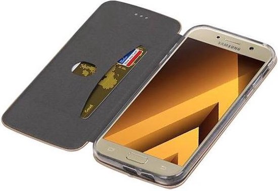 bol.com | Samsung Galaxy A7 2017 Hoesje Slim Folio Case Goud