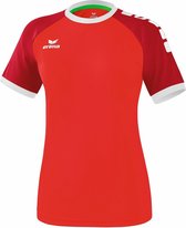 Erima Zenari 3.0 SS Shirt Dames Sportshirt - Maat XS  - Vrouwen - rood/wit