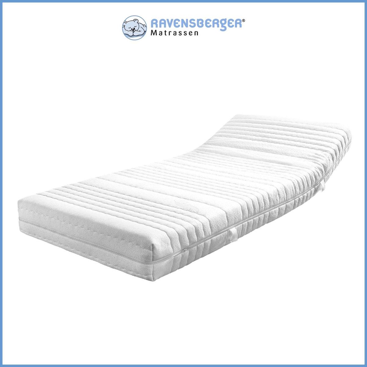 Ravensberger® Softwelle matras - 90x200 - HR40 koudschuim - H1 zeer zacht  (<45kg) -... | bol.com