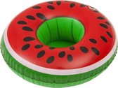 Enjoy Summer Opblaasbare Watermeloen Cupholder 22 Cm Groen