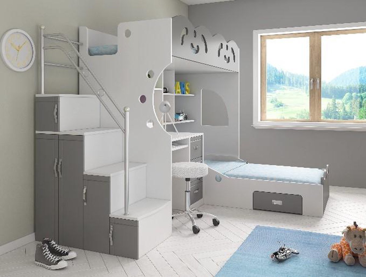 Stapelbed Stapelbed Coco met Bureau - afbeelding 5