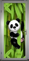 Deurposter 'Panda' - deursticker 75x195 cm