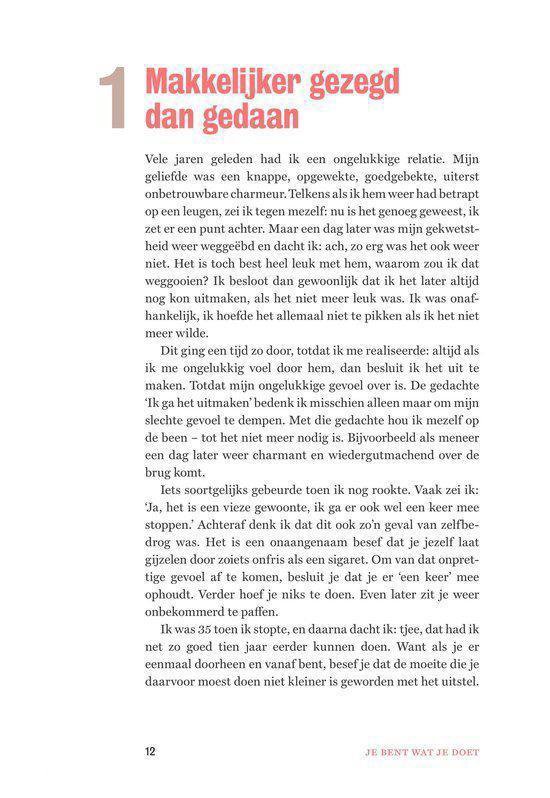 Je bent wat je doet