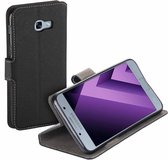 HC zwart bookcase voor Samsung Galaxy A7 2017 tpu wallet case Telefoonhoesje