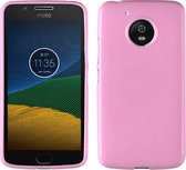 MP Case Motorola Moto G5 Siliconen Hoesje TPU Roze Back Cover voor Motorola Moto G5 Back Case