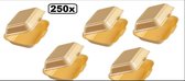 250x Hamburgerbox groot foam Champagne