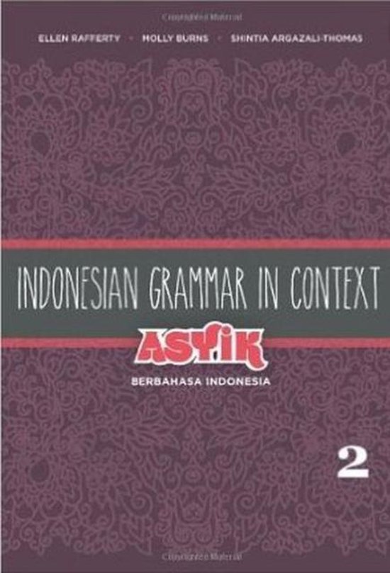 Indonesian Grammar in Context - cover
