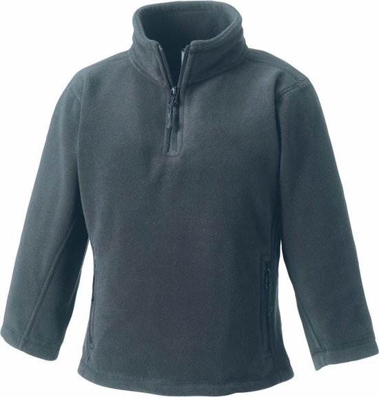 Grijze fleece trui voor jongens 128 (7-8 jaar) | bol.com