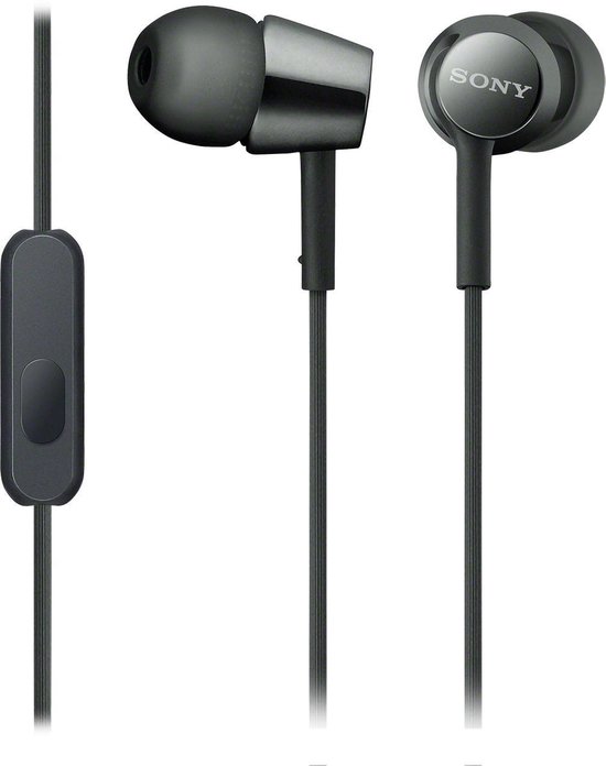 Springplank Reinig de vloer weg te verspillen Sony MDR-EX155AP - In-ear oordopjes - Zwart | bol.com